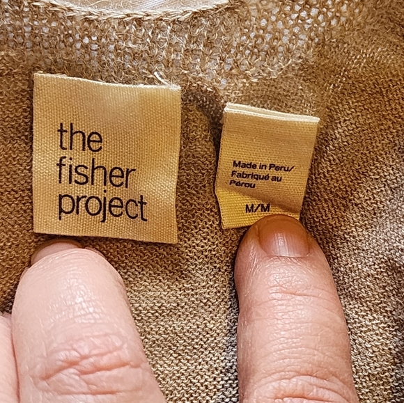 Eileen Fisher Project Royal Alpaca Open Back Sweater M Beige Minimalist Luxury - Picture 7 of 8